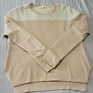 Cashmere Beige and Cream Sweater
